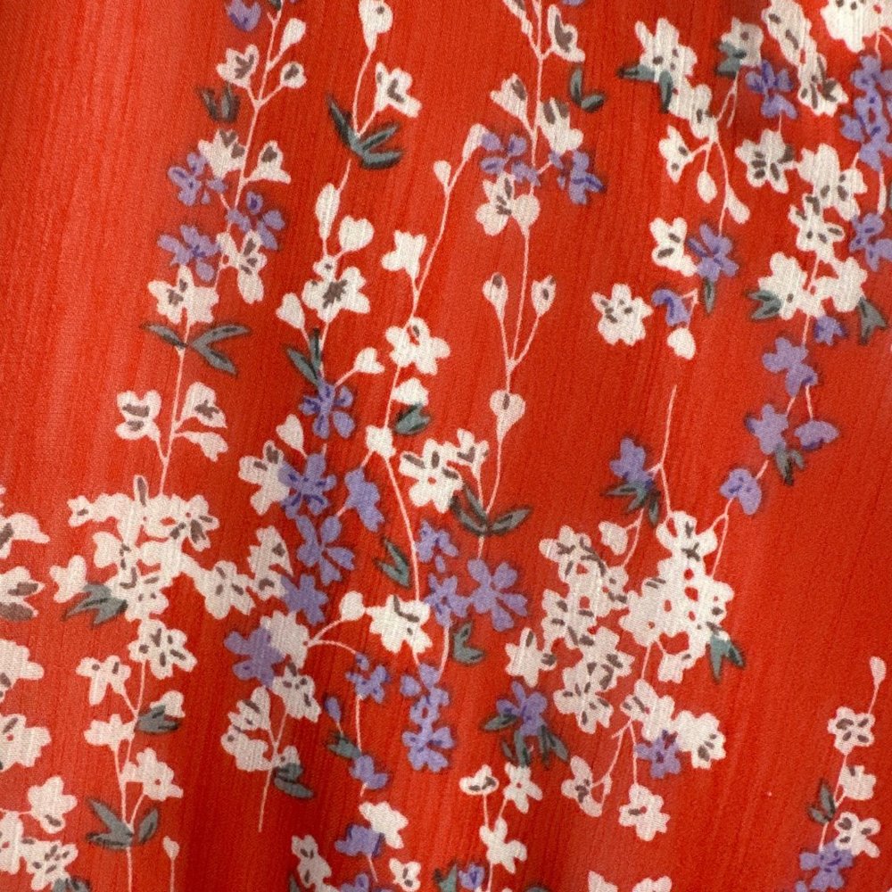 RED FLORAL DRESS - Picture 3 of 3
